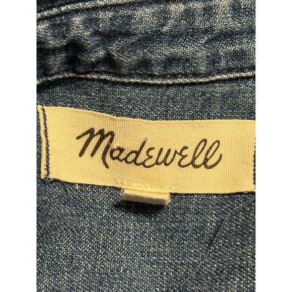 Madewell Denim Long-Sleeve Shirt Dress, Size S - Picture 5 of 7